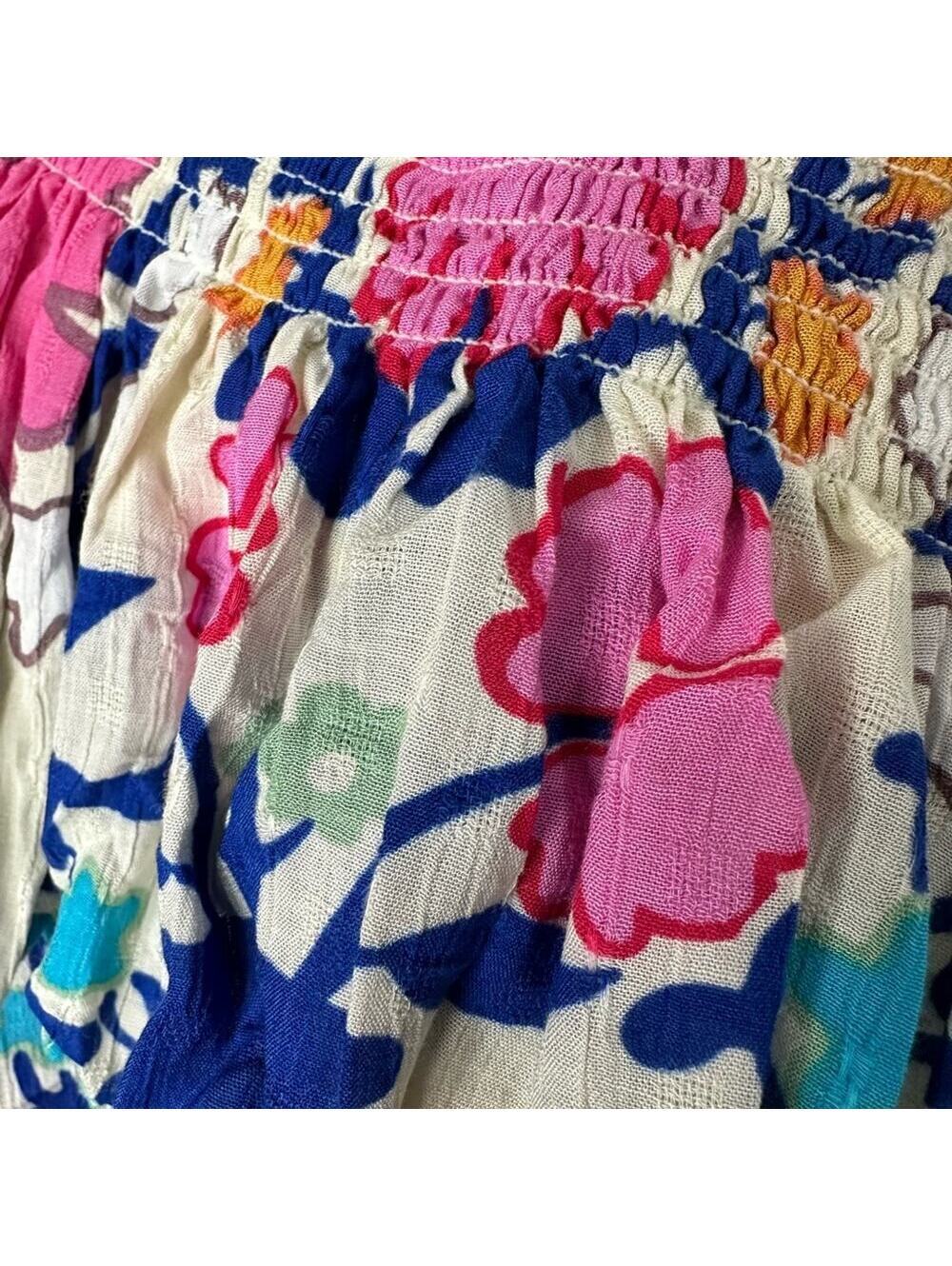 Rachel Rachel Roy Medium Floral Ruffle One-Sleeved Off-the-Shoulder Blouse - Picture 4 of 6